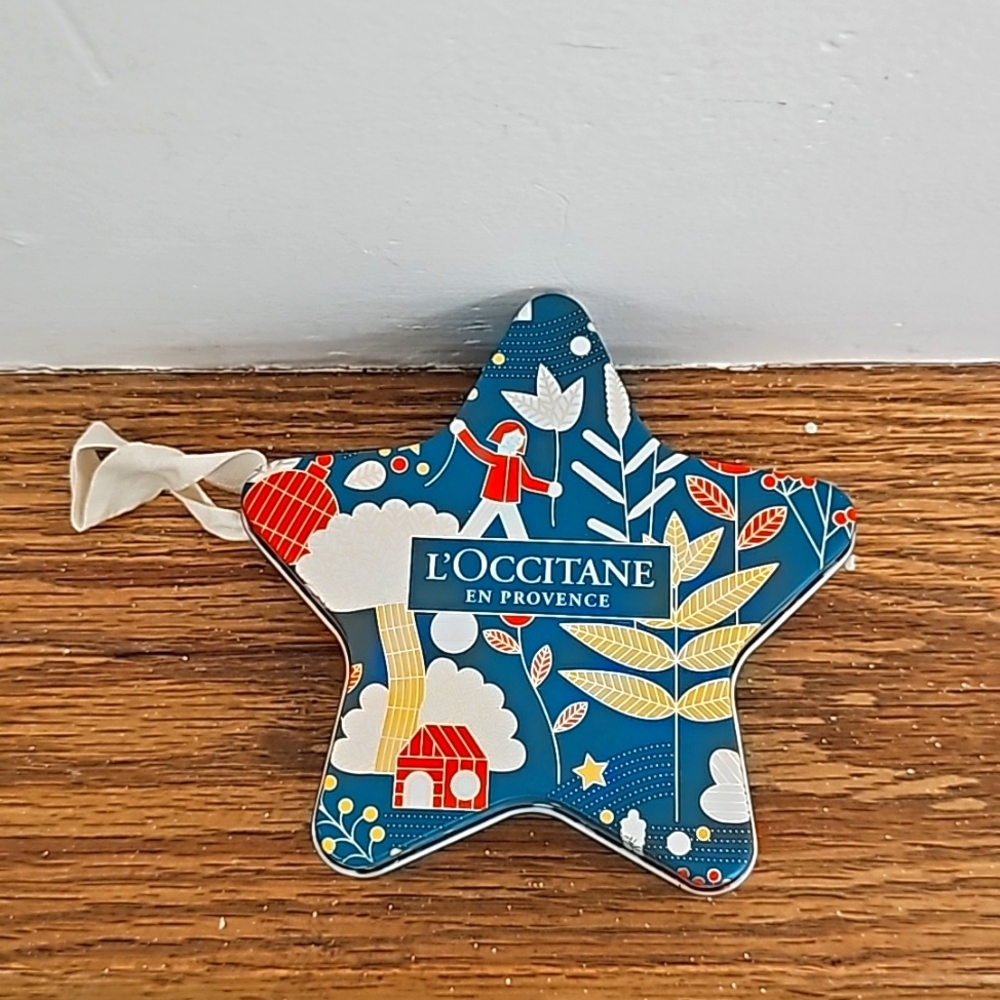 L'OCCITANE EMPTY CHRISTMAS/HOLIDAY METAL GIFT TIN